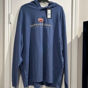 Vineyard Vines size XXL, hooded, long-sleeve, blue tshirt